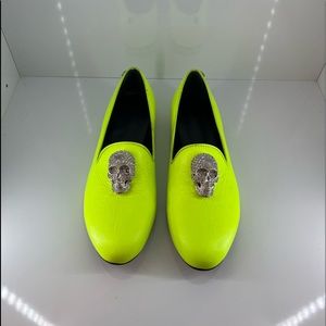 PHILIPP PLEIN Neon green/yellow flats size:38